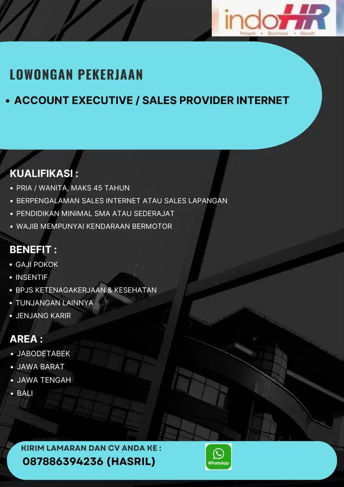 Internet Sales Provider Area Bekasi dan Karawang