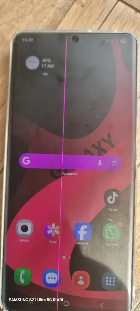 Mau jual hp samsung 21 ultra 5g bekas