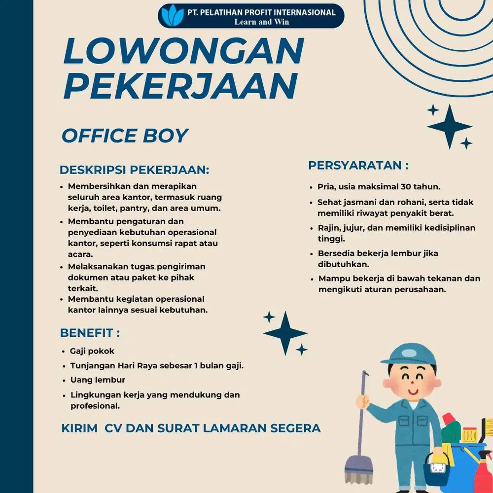 OFFICE BOY/CLEANING SERVICE