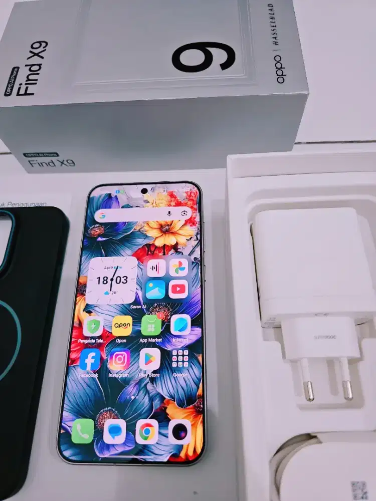 Oppo Find X9 5G Silver 12/256 Fulset Ori Garansi Bulan 10 2026