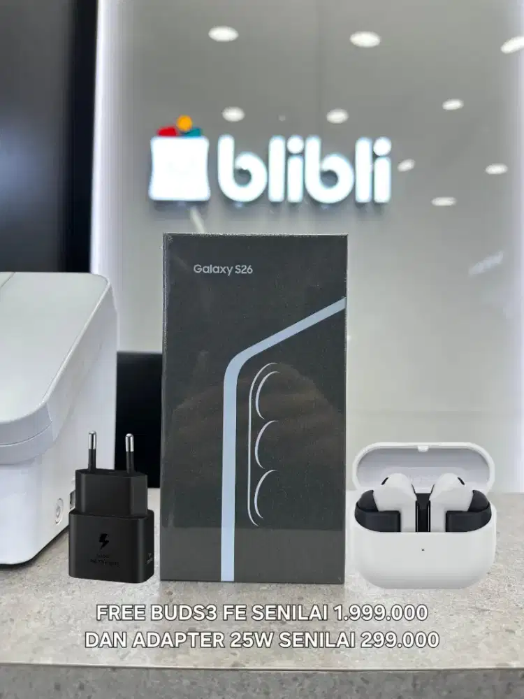 NEW SAMSUNG S26 FREE BUDS3 FE DAN ADAPTER 25W