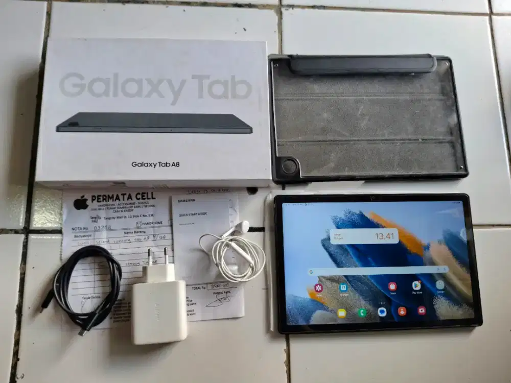 Samsung tab a8 2022 10,5inch LTE 4/128GB fulset original Eks resmi