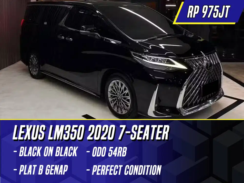 Lexus LM350 2020 7 Seater Black Hitam LM 350 7Seater