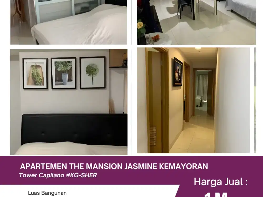 DIjual Apartmen Smei futnished di Kemyaoran Lokasi strategis