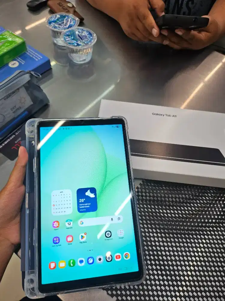 SAMSUNG TAB A11 BISA PAKAI KARTU BONUS FLIPCASE DAN TEMPERGLASS