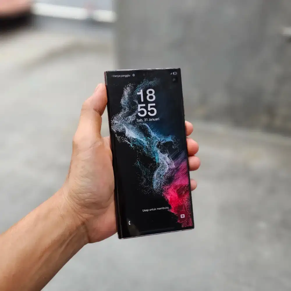 SAMSUNG GALAXY S22 ULTRA SEIN 12/512 GB RETAK SECUIL FUNGSI NORMAL