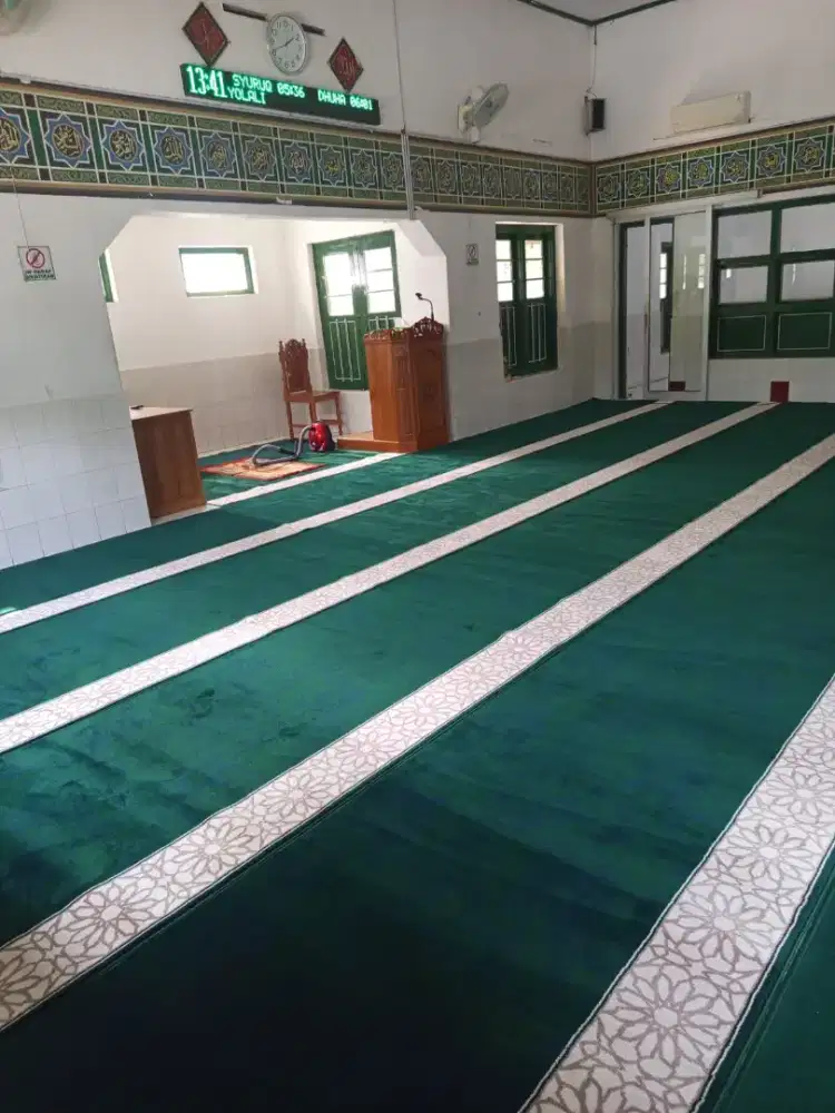 Tersedia Karpet sajadah Masjid import pembelian menyesuaikan kebutuhan