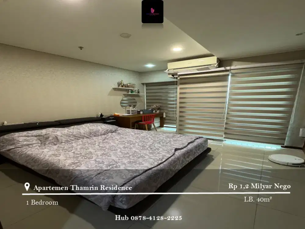 Dijual Apartement Thamrin Residence 1BR Full Furnished Tower E