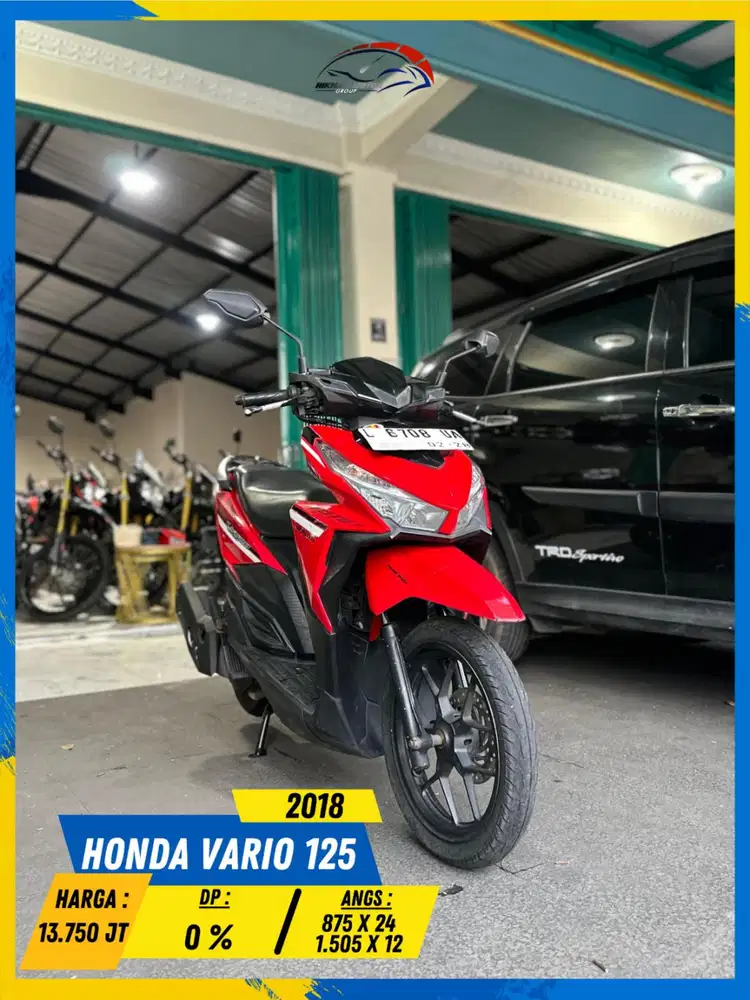 HONDA VARIO 125 2018 PLAT L BEKAS RASA BARU HIKMAH MOTOR KEPUH MALANG