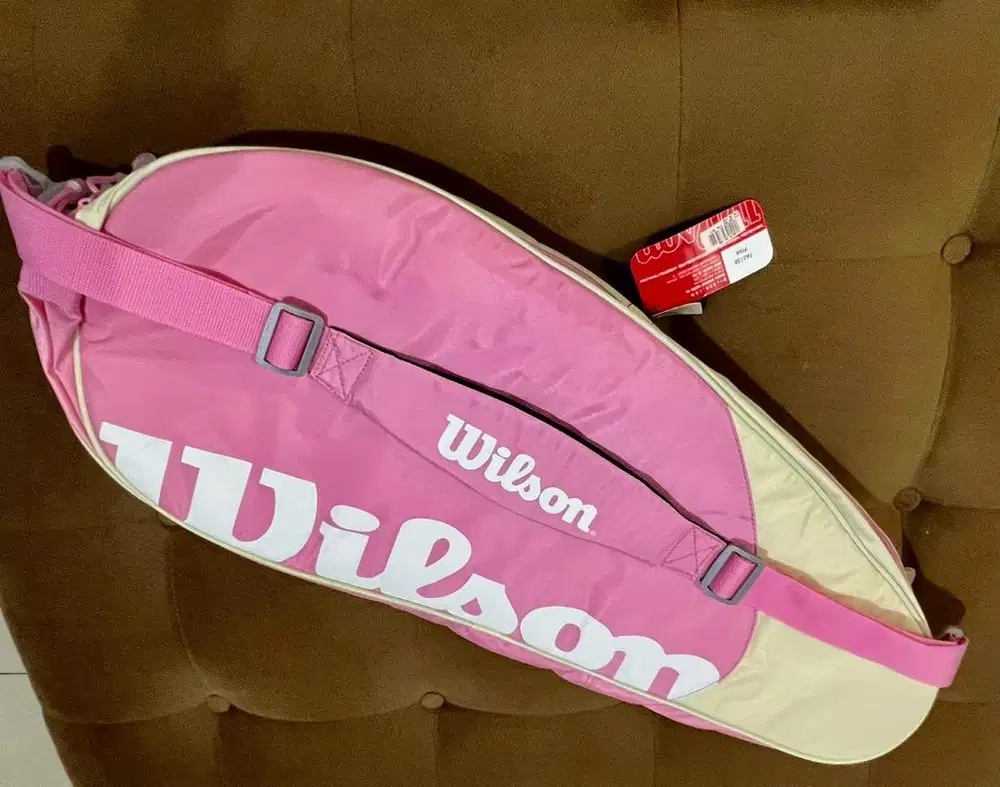Wilson 2-Pack Tennis Bag in pink and white