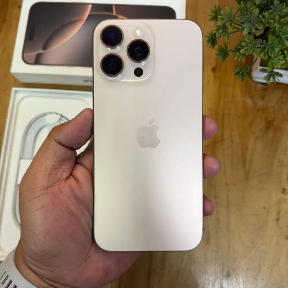 Dual nano sim iPhone 16 pro max 512gb Desert BH 100% Pajak resmi