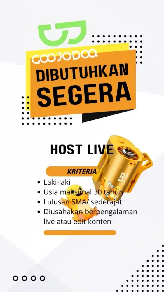 Dicari host live cowo