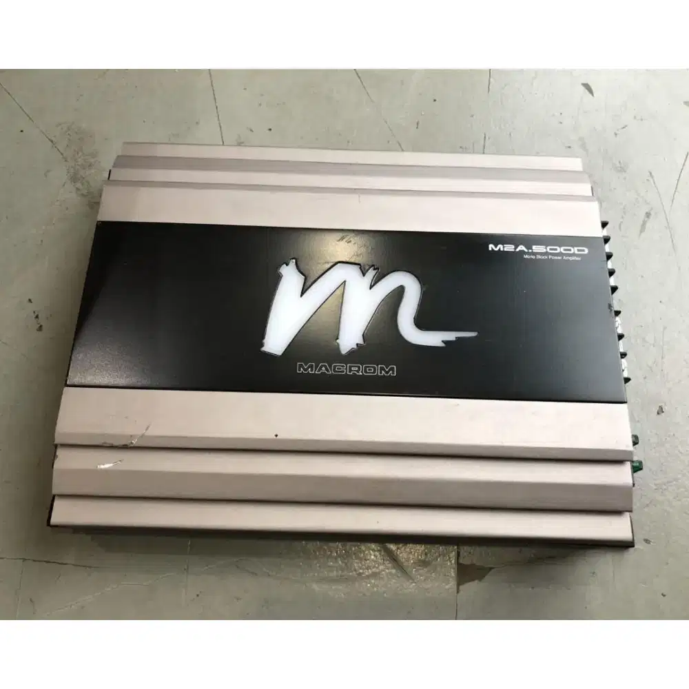 Macrom M2A.500D power amplifier mobil mono blok