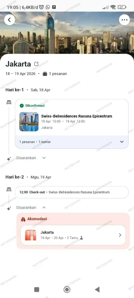 JUAL RUGI HOTEL SWISSBELL EPICENTRUM
