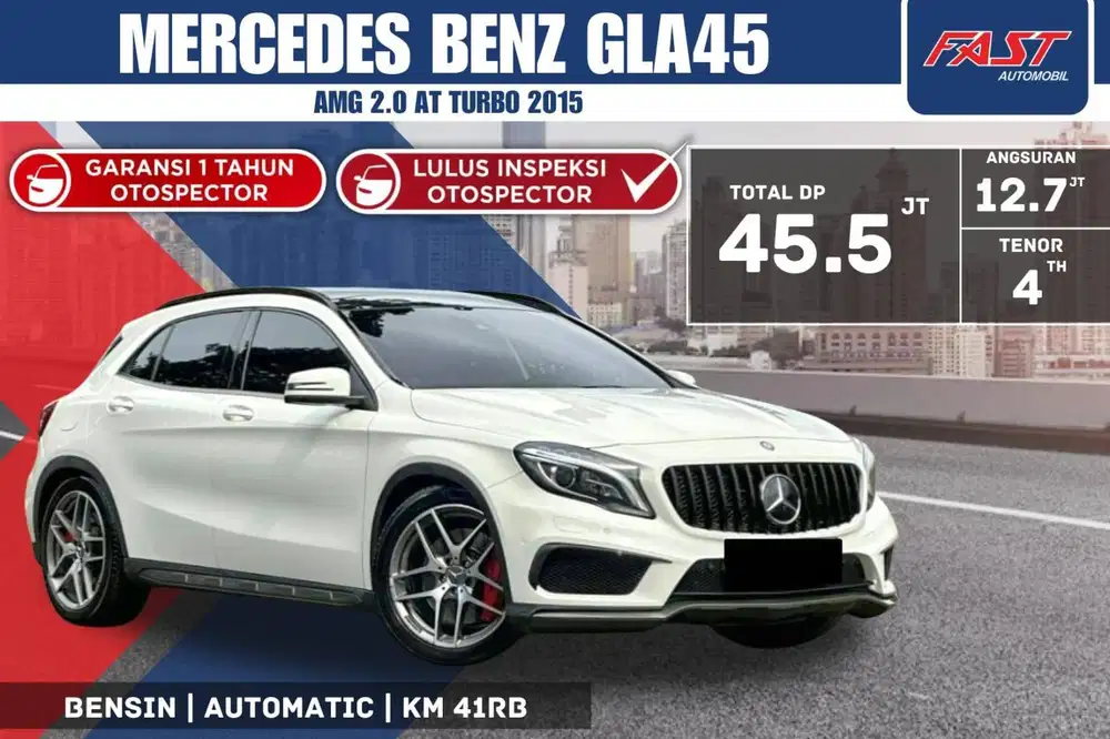 MERCEDES BENZ GLA45 AMG 2015 2.0 TURBO PANORAMIC LOW KM.41RB PAJAK PJG