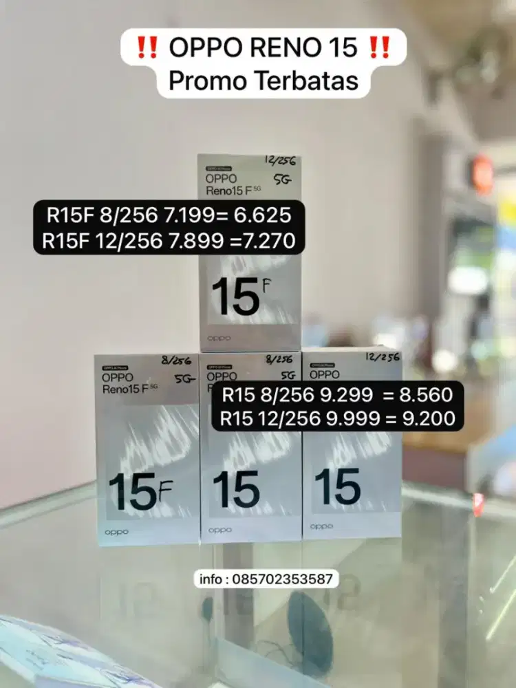 PROMO TERBATAS RENO15 , CICILAN, HARGA CASH LEBIH MURAH