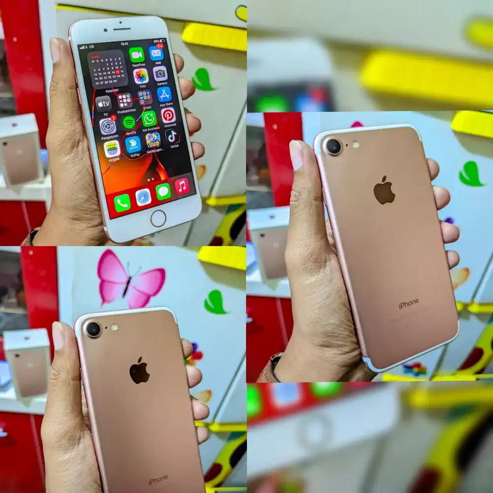 iphone 7 RoseGold 128 gb 
inter ZP/A Lengkap Fulset Fisik 90%