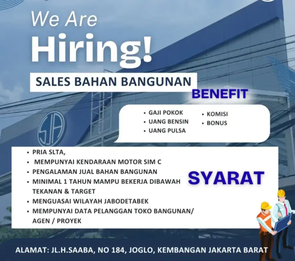 SALES BAHAN BANGUNAN