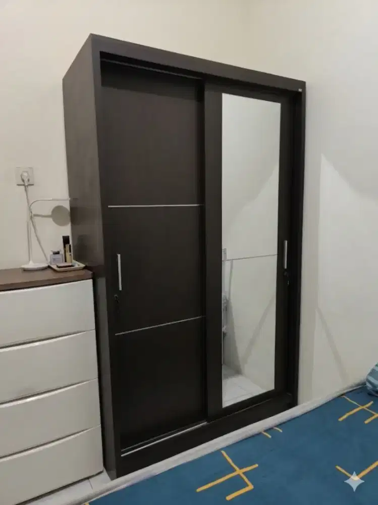 Lemari sliding 2pintu ukuran 120x180