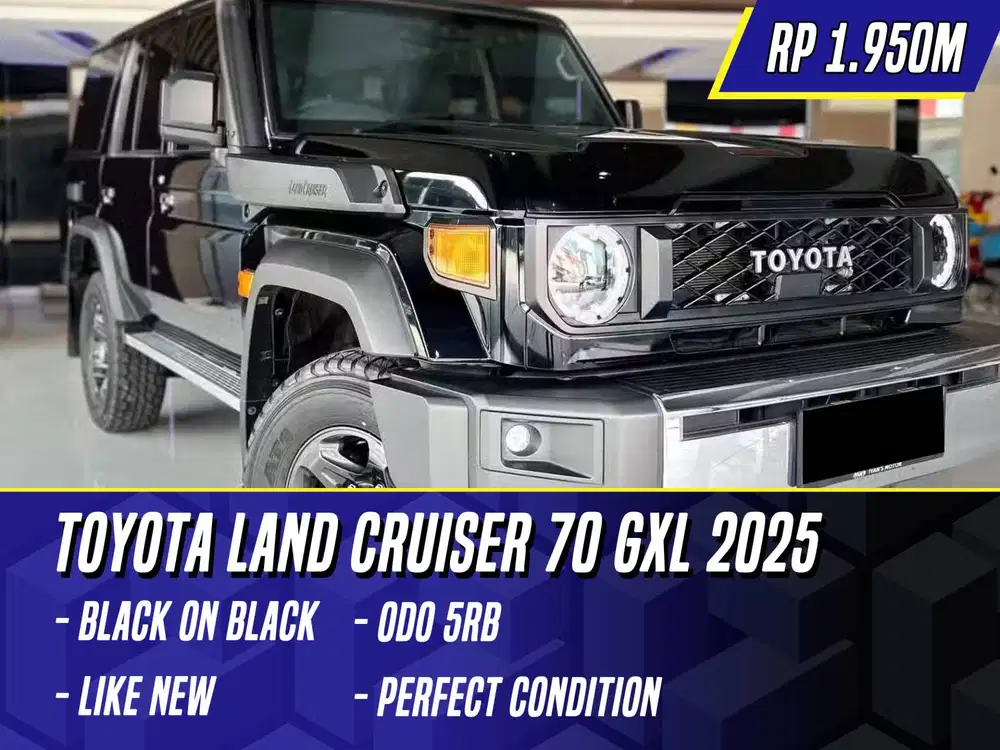 Toyota Land Cruiser 70 GXL 2025 Black Hitam LC LC70 2.8