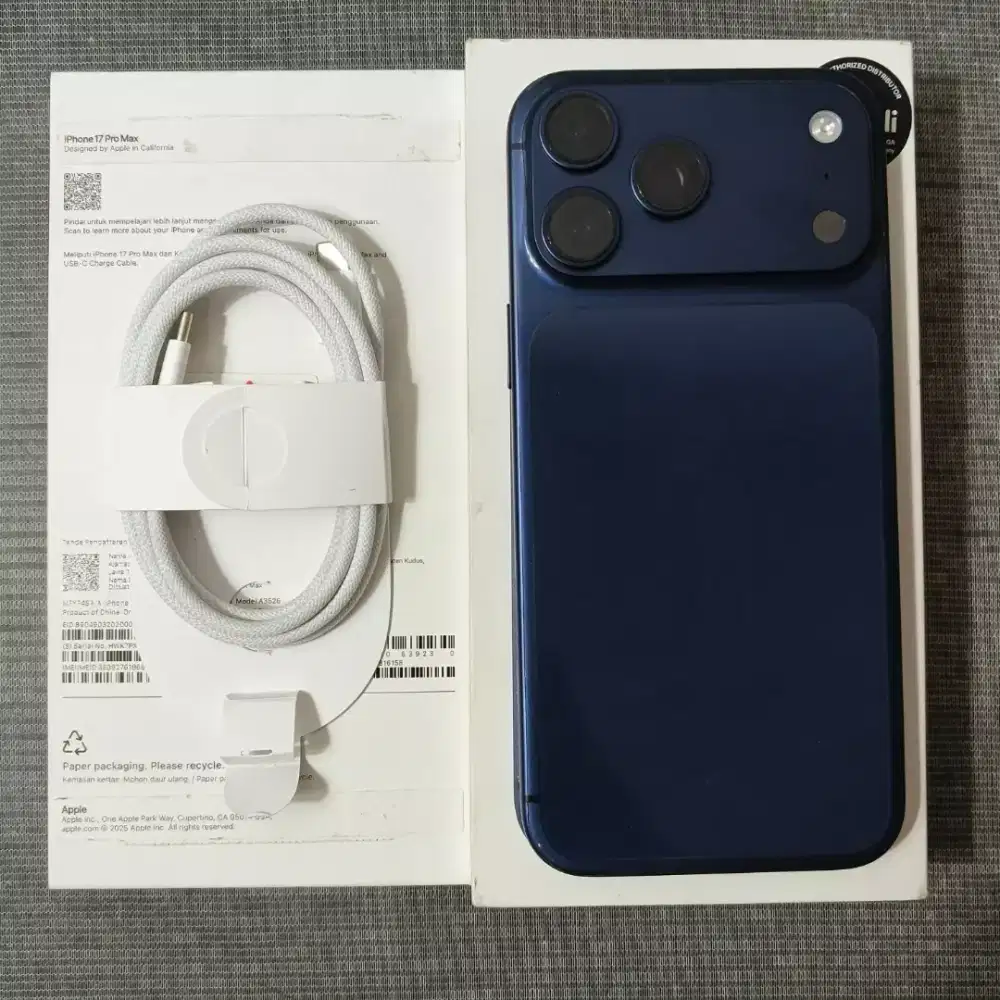 iPhone 17 Promax resmi ibox
Bh 99