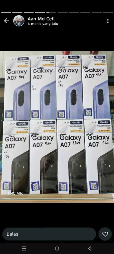Kredit hp Samsung A07 tanpa dp