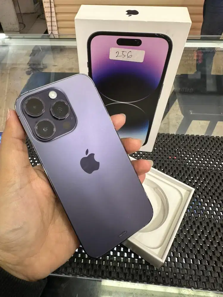 IPhone 14Pro 256GB Purple Ex Garansi Resmi iBox Mulussss