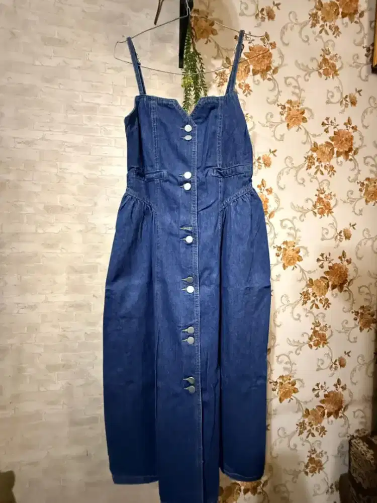 Dress denim wanita