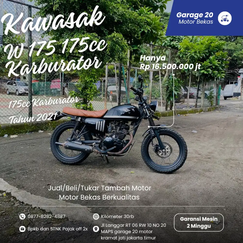 Kawasaki W 175c karburator Tahun 2021