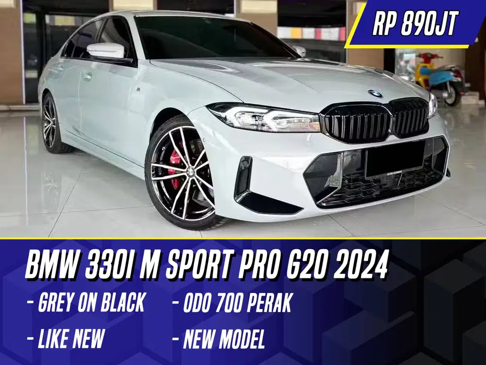 BMW 330i M Sport Pro G20 2024 Grey on Black Abu-abu Abu MSport 330 i