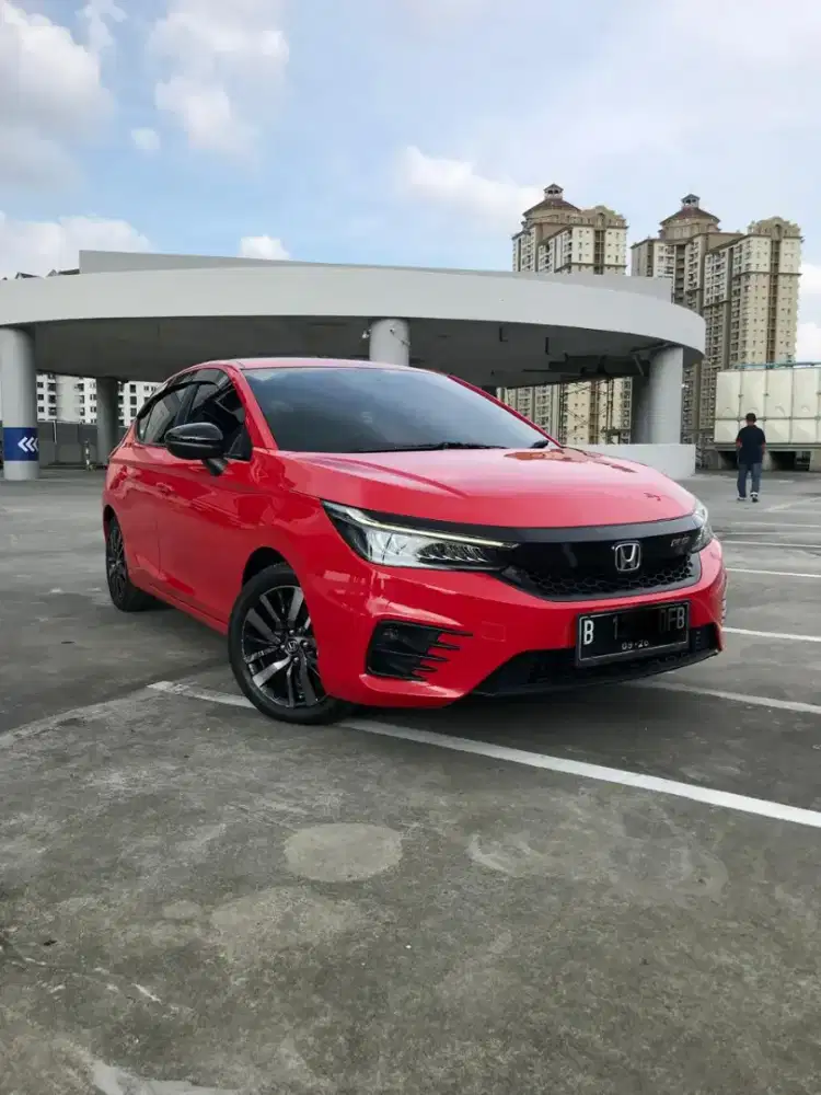 Km 47rb Honda City RS Hatchback AT Th 2021 BLN 9 Red On Black Mulus!!