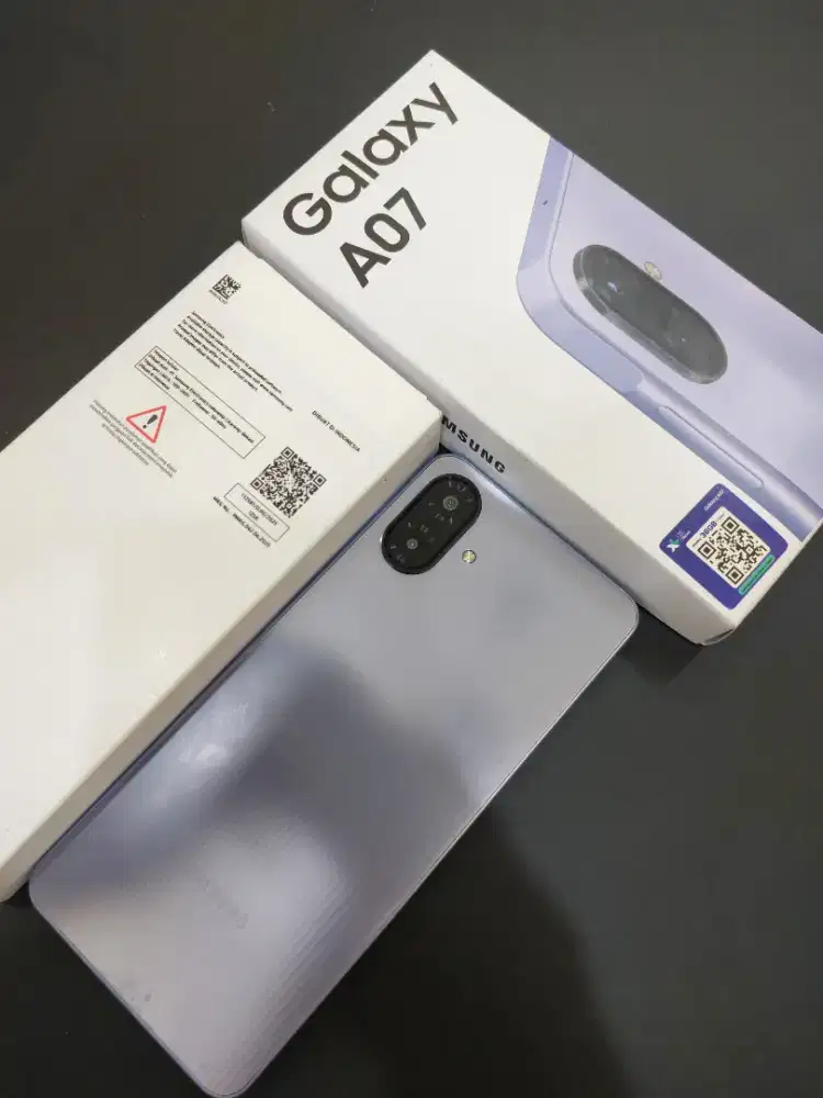 Samsung Galaxy A07 4/128 Gb Violet Mulus Fullset Resmi SEIN Garansi ON
