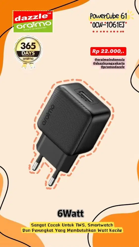 Charger 6Watt Oraimo OCW-1061EJ