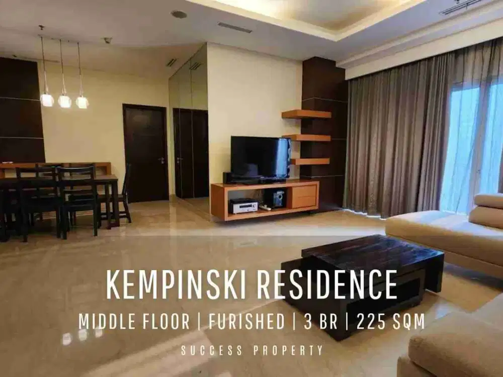 FOR RENT! Kempinski Residence Middle Floor High Floor 3BR with Private Access to Grand Indonesia Mall