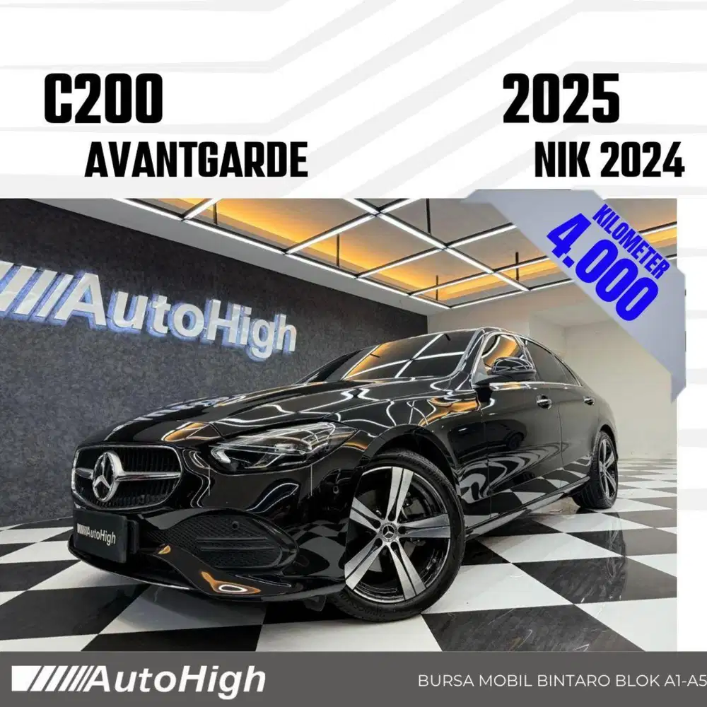 DP10% [Km4.000] C200 Avantgarde 2024 Black Reg 2023 #AUTOHIGH