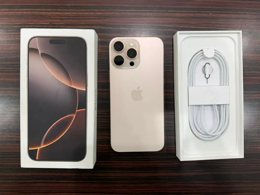 iPhone 16 Pro Max 256 gb Desert Titanium Fullset Ori non becuk inter