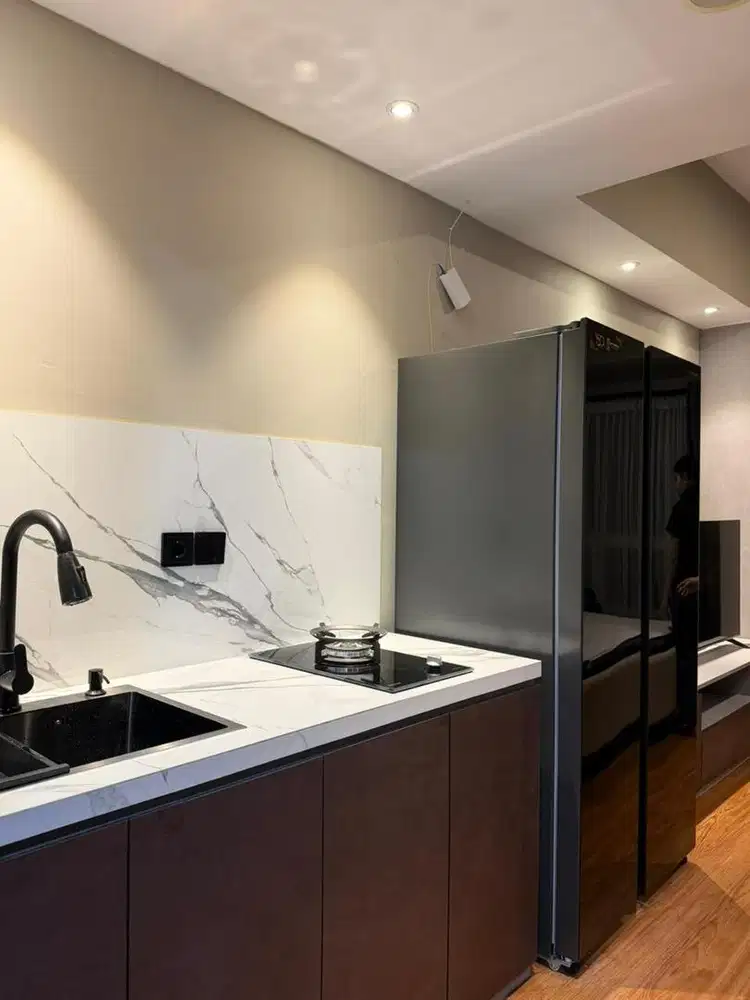 Jual murah, apt. scientia type studio furnished, apik terawat