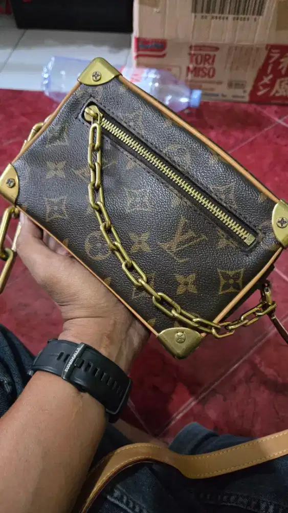 Sling Bag LV Trunk Mini Bag Monogram Brown Kondisi Second Top Grade