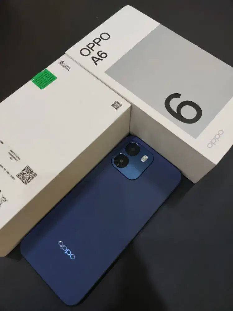 OPPO A6 6/256 Biru Mulus Fullset Resmi Garansi ON