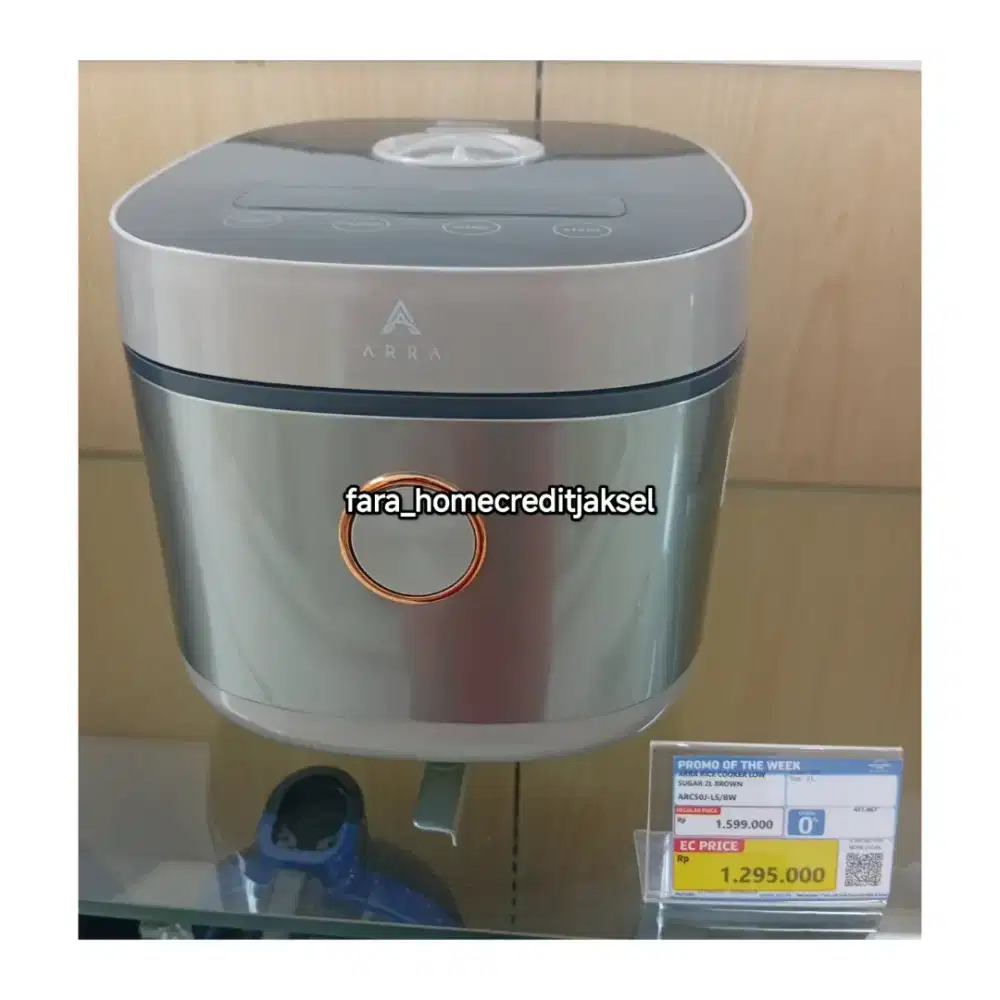 Arra Rice Cooker Low Sugar 2L Brown