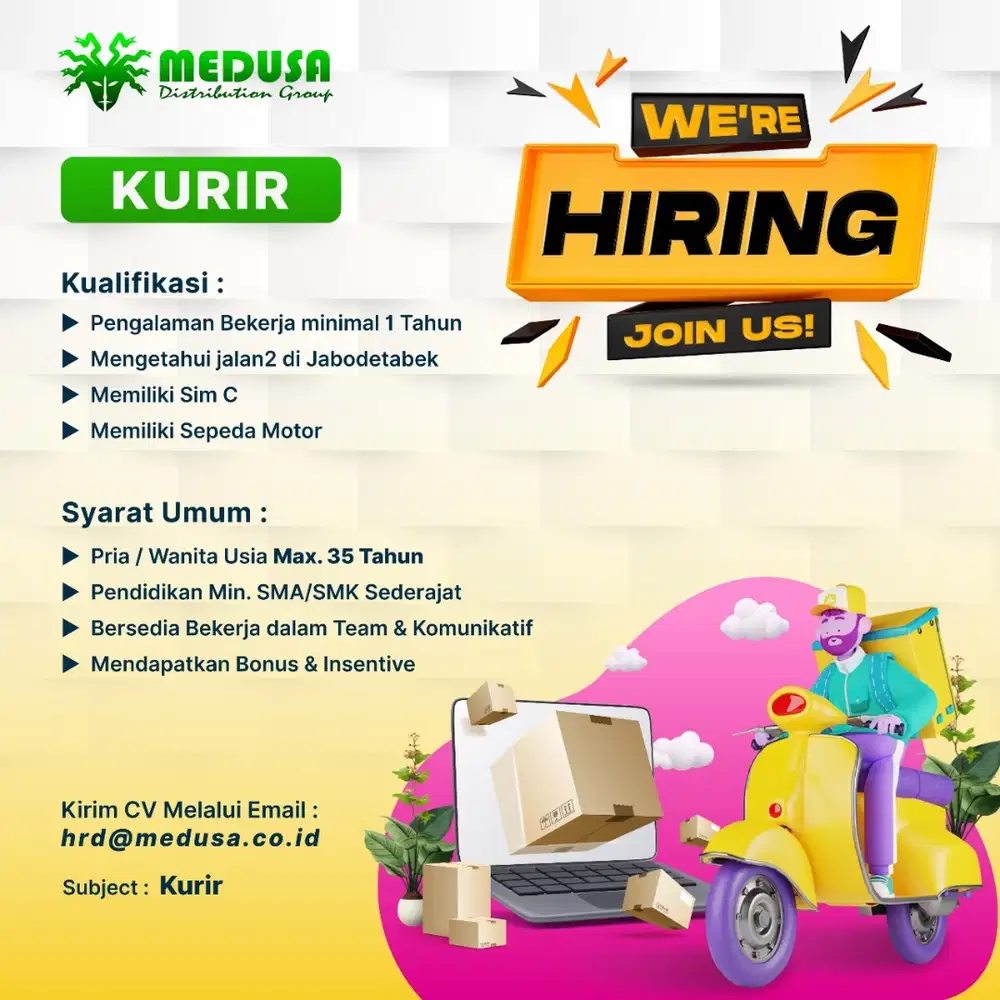 Loker Driver & Kurir Motor Jakarta - Mangga Dua