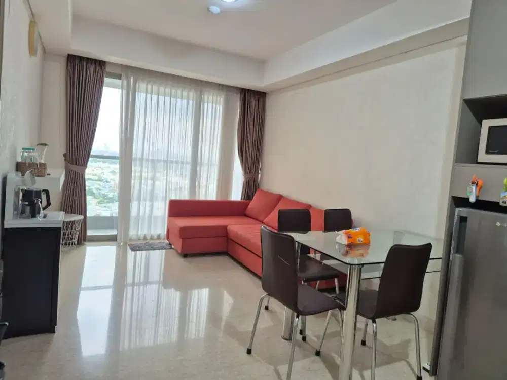 Sewa Apartemen Gold Coast PIK 51m2 1BR Full Furnished Murah Siap Huni