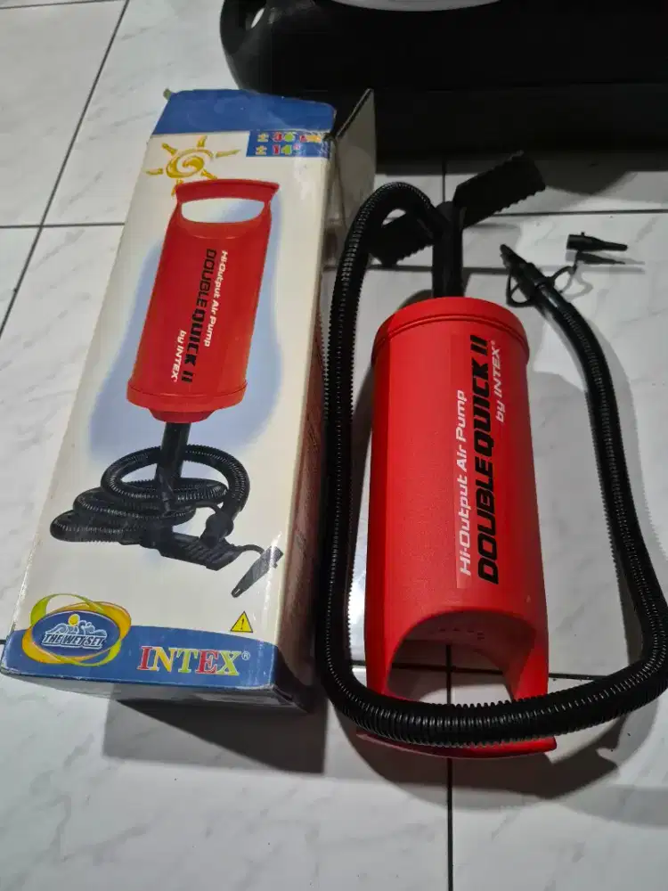 Pompa Intex Double Quick II 36cm – Like New 100% (Merah Rare)