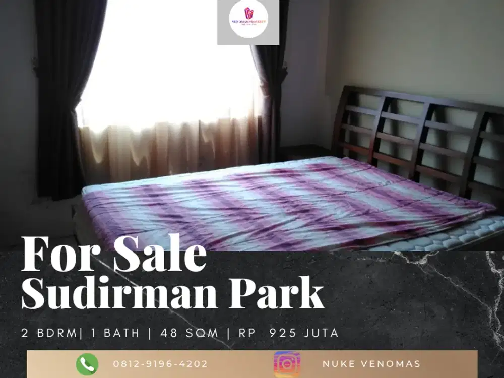 Dijual Apartement Sudirman Park 2BR Full Furnished View Selatan