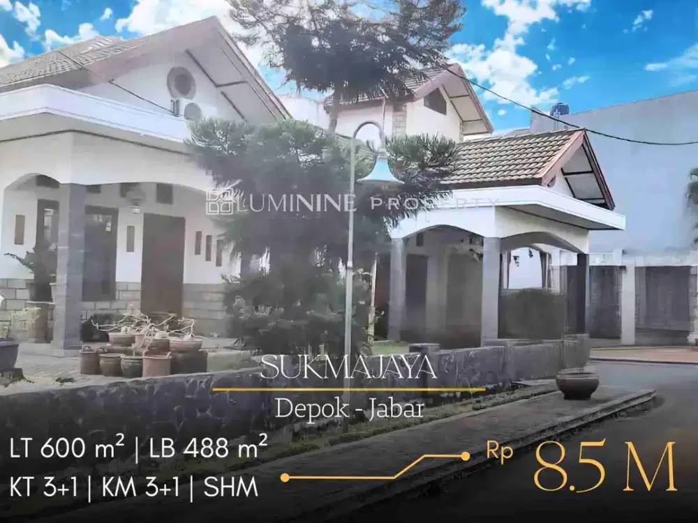 DIJUAL RUMAH LUAS & HOMMY DI SUKMAJAYA, DEPOK