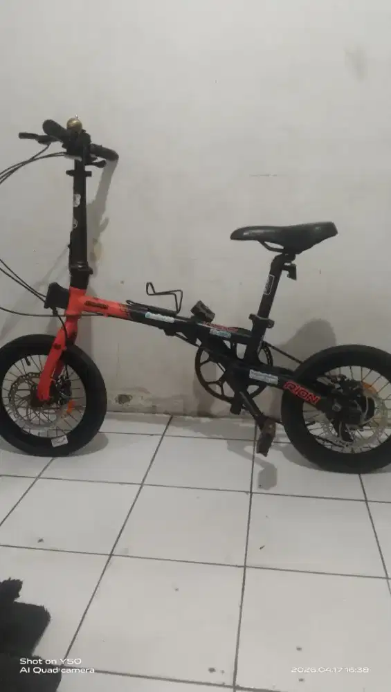 Sepeda Lipat Maximo Rion TX7 3.0  Orange Hitam