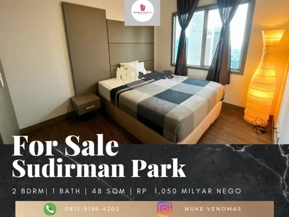 Dijual Apartement Sudirman Park 2BR Full Furnished View Timur