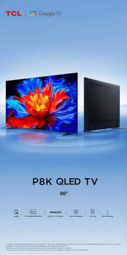98P8K Qled TV TCL