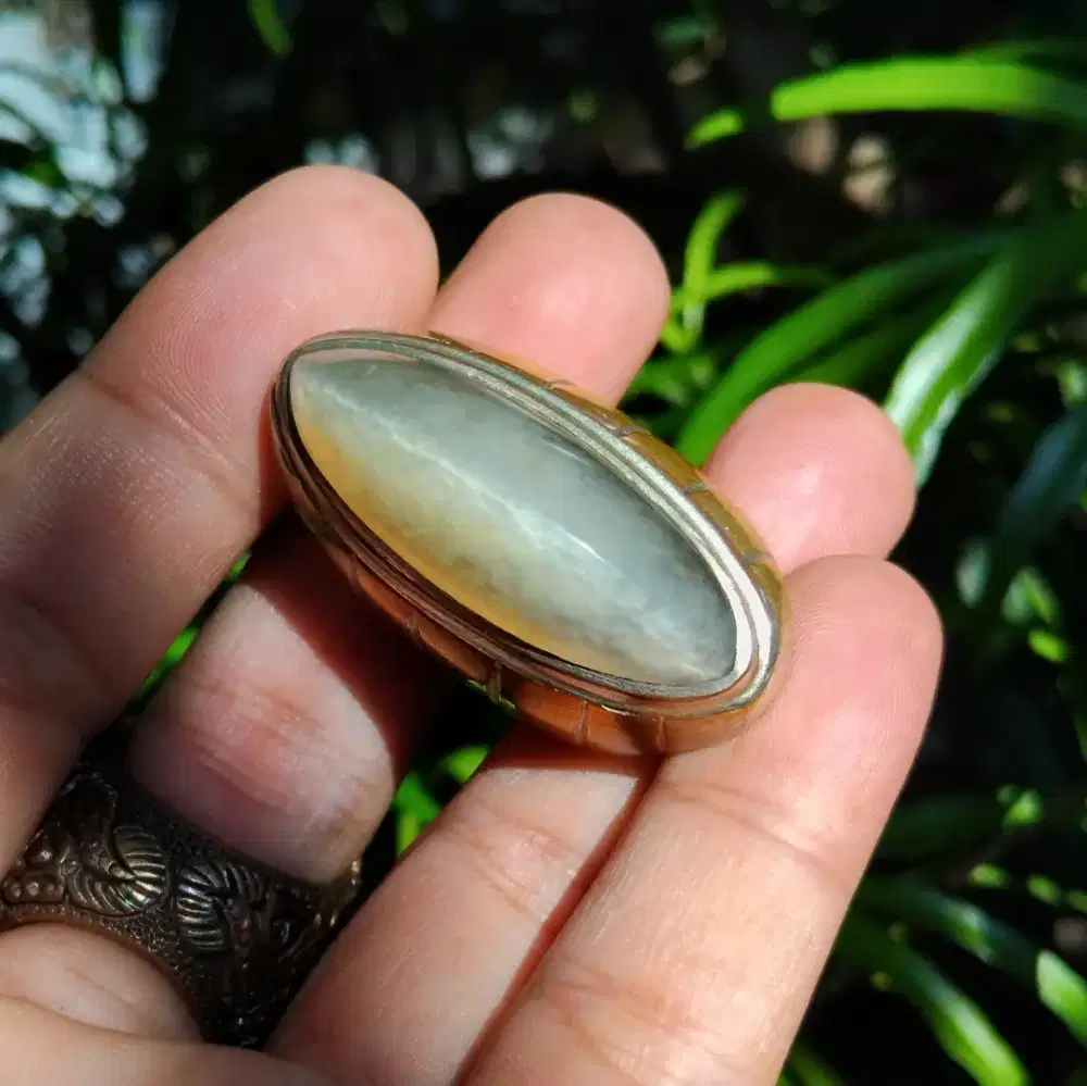 Batu akik pandan kapas