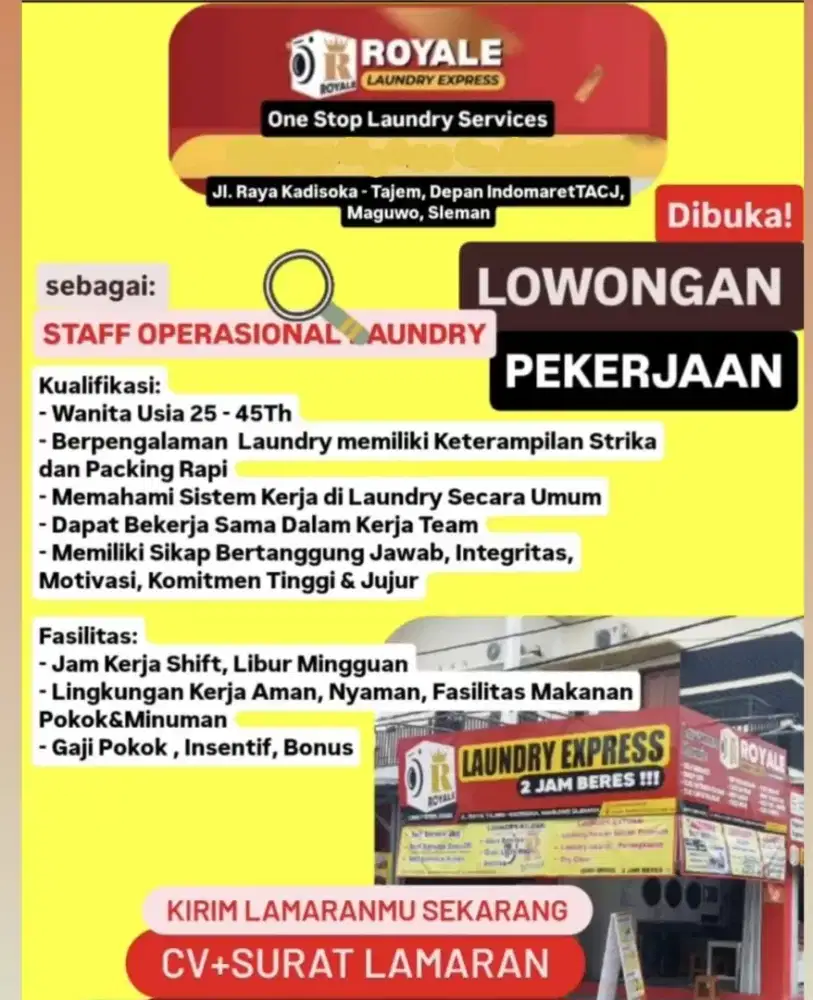 STAFF OPERASIONAL LAUNDRY